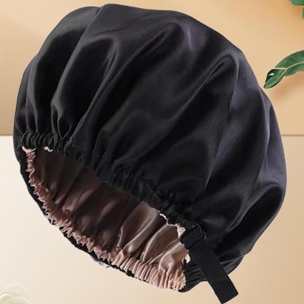 사우나 헤어캡 샤워 모자 실크소재 찜질방