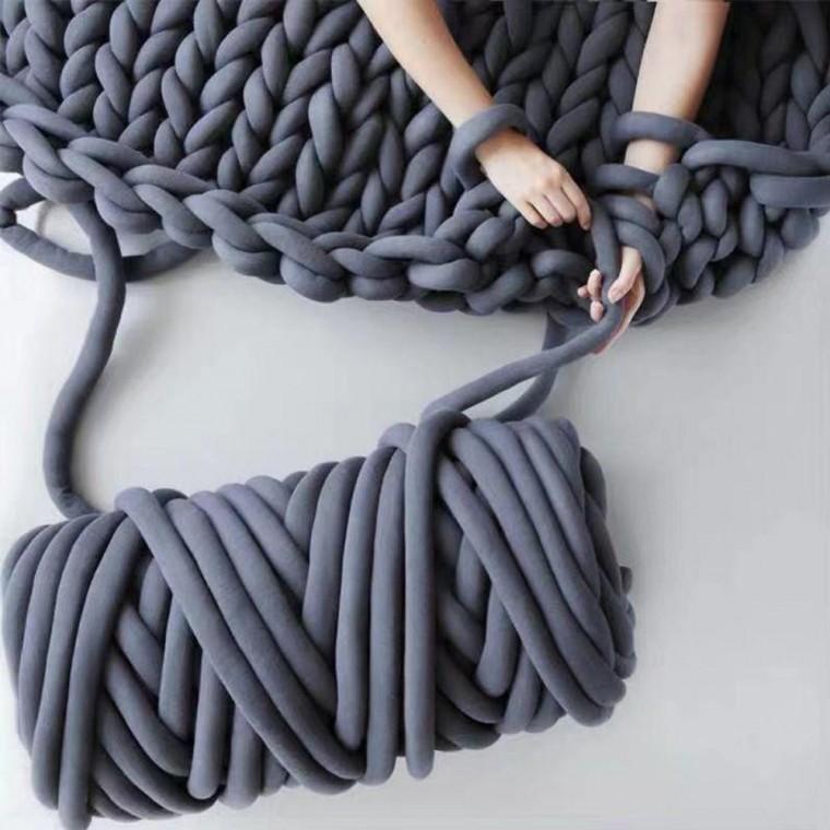 벨벳자이언트얀 털실 뜨개질실 1kg 뜨개질DIY