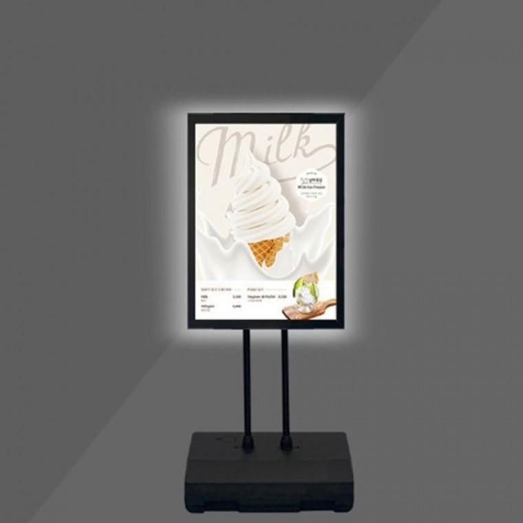 LED 입간판 포스터 스탠드 광고판 메뉴판 물통형 A2 웰컴보드