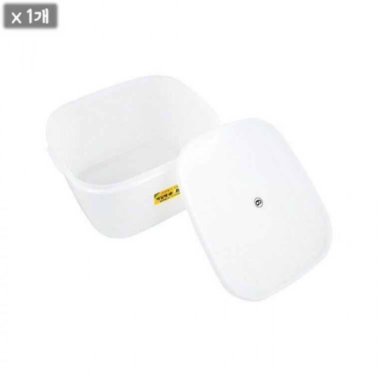 백색 밀폐용기 6호 반찬통 김치보관