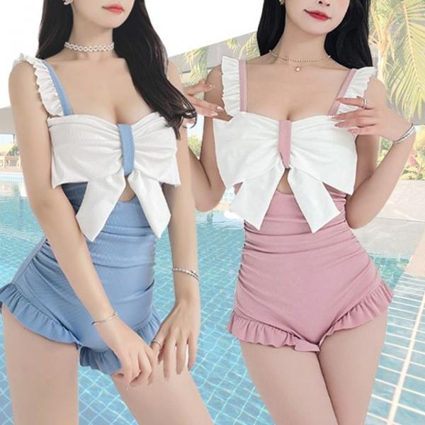 모노키니 수영복 원피스 비키니 풀빌라 수영장 셔링