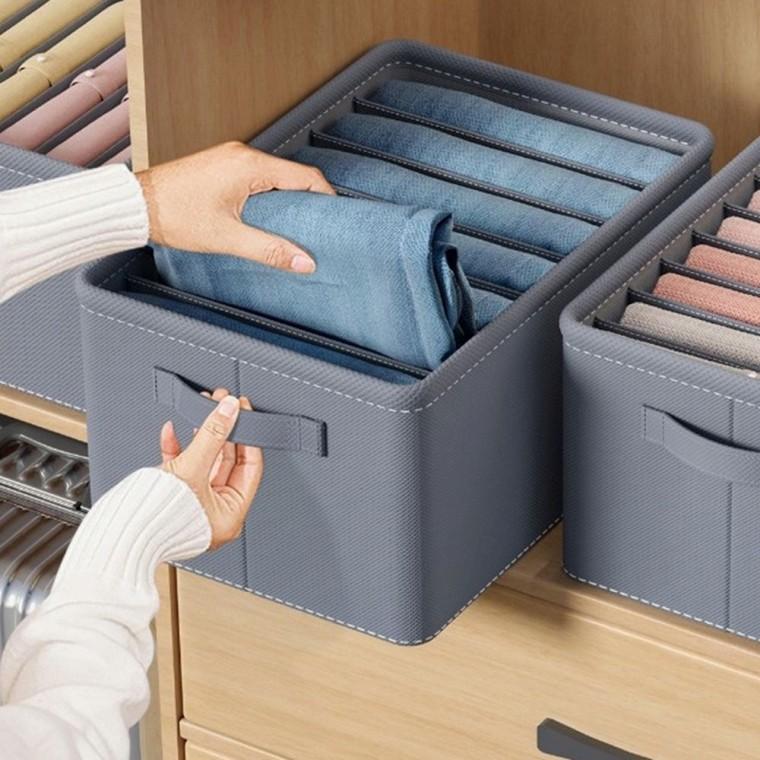 옷정리함 의류정리 소품정리함 접이식 칸막이 보관