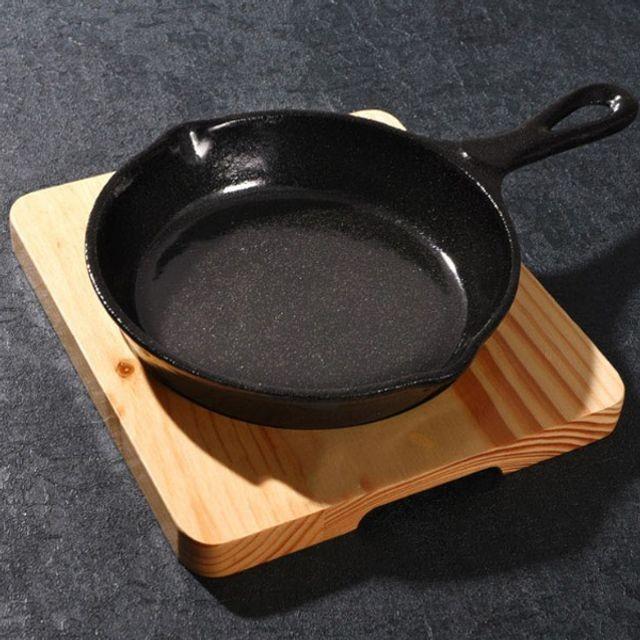 손잡이 주물팬 스테이크팬 구이 원형 무쇠팬 23.5cm 콘치즈팬 감바