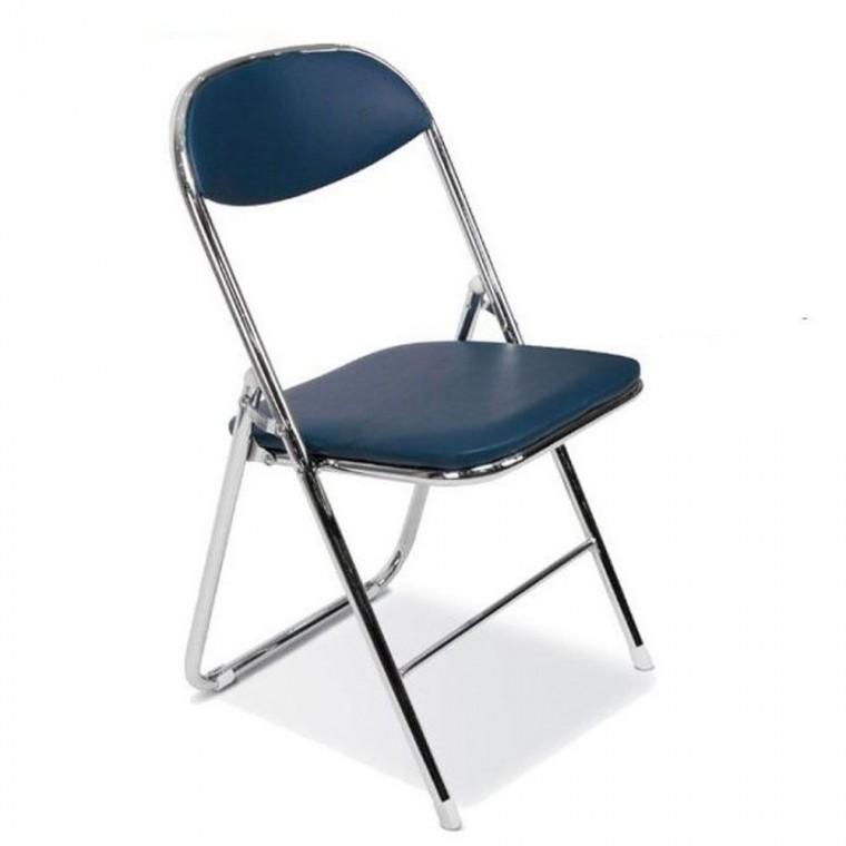 접이식 의자 접이의자 강당 대기 회의용 청색 스툴 보조이자 간이 진찰