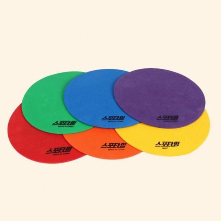 스포 타임 논슬립 마커 원마커 체육 놀이 6개 체육교 구원 교구 용품