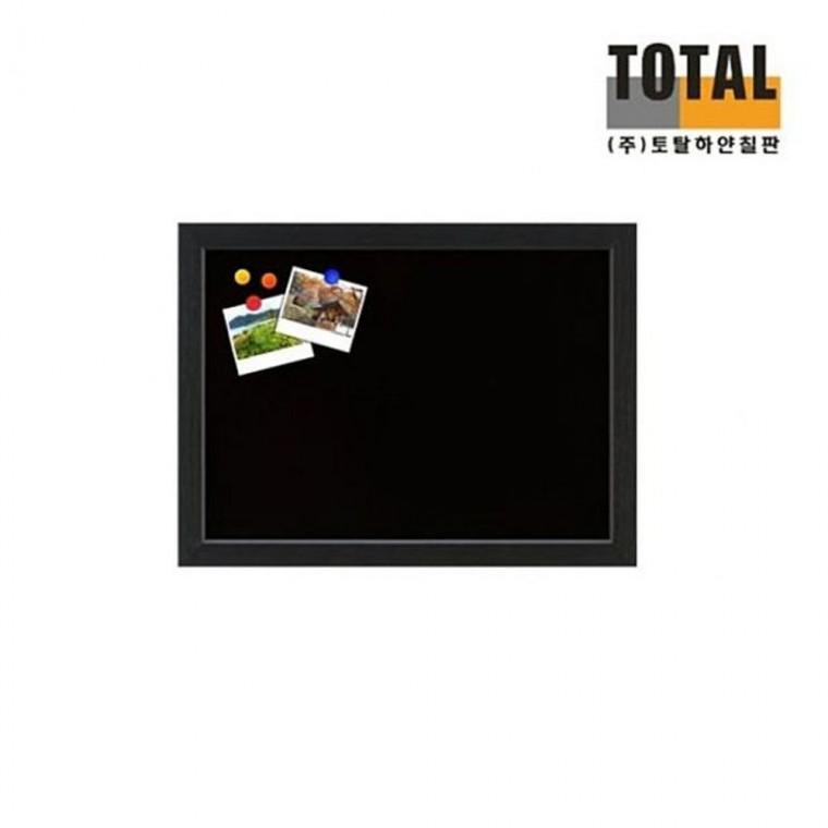블랙자석보드 다크우드 재질 900x1200 칠판 보드