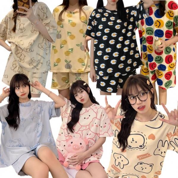 [도매라인]*15종 여름 파자마 반팔세트 파자마원피스 여름잠옷 잠옷세트 홈웨어 상하세트