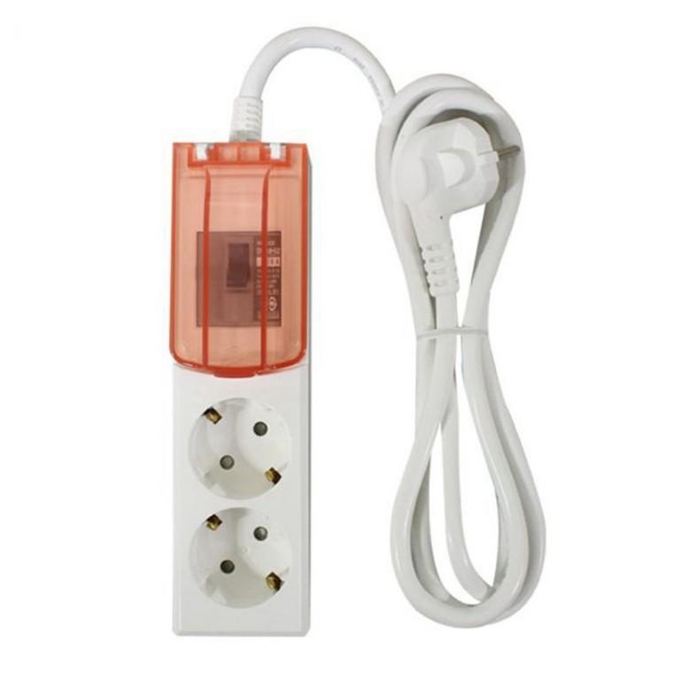 멀티탭 대용랭 차단기 콘센트 4000W 2구 1.5M usb 정리함