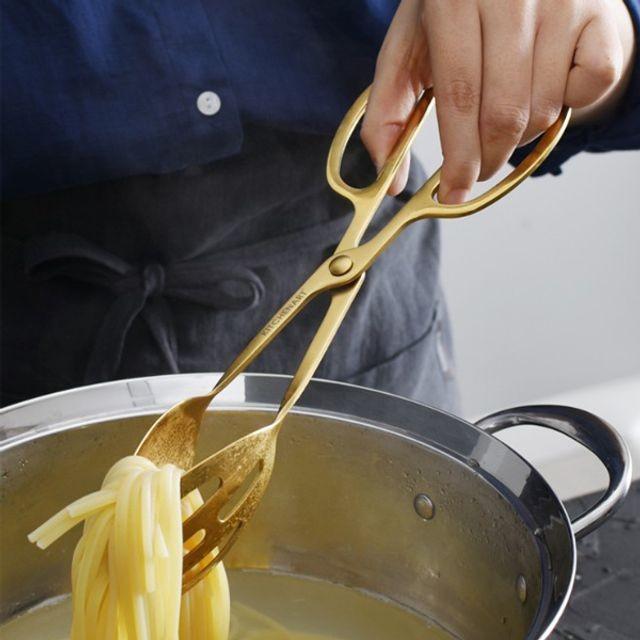 샐러드 집게 티타늄 뷔페 주방 245mm 빵집게 고기 집게빵