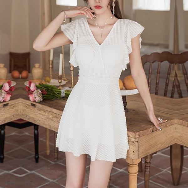 여성 모노키니 일체형 원피스 수영복 여자 체형커버 휴양지