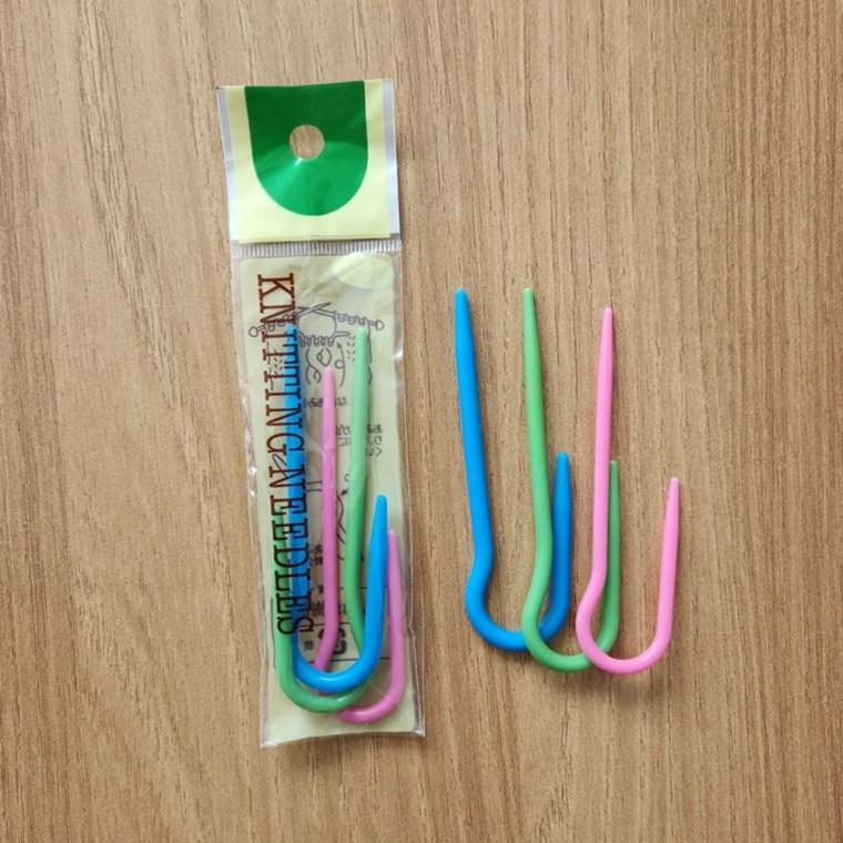 뜨개질 U자형 교차뜨기 꽈배기 바늘 3개 세트