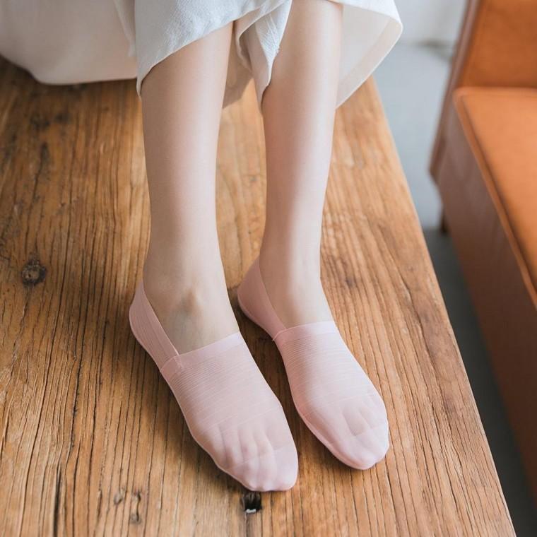 안벗겨지는 통기성 여성 망사 페이크삭스 여름 덧신 여자 실내화 거실화
