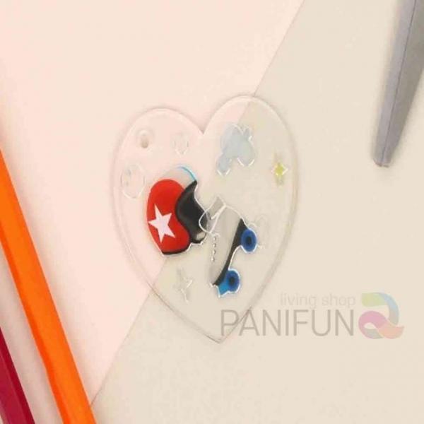 아크릴 투명 키링 하트 diy키링만들기 하트키링 DIY키링 키링부자재 키홀더