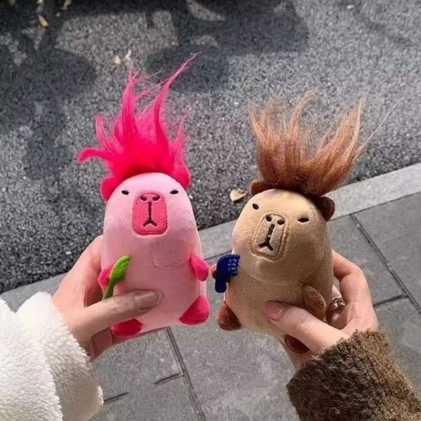 못생긴 카피바라 인형 키링 가꾸 백꾸 백참 열쇠고리 키홀더 참장식  친구 우정 선물