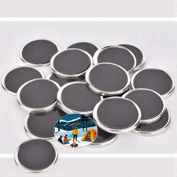58MM 원형 자석형 핀버튼 키링 금속 DIY 100개입