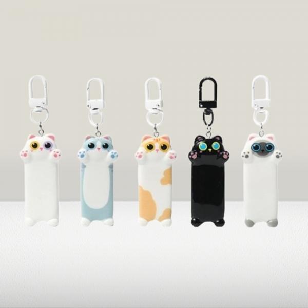 귀여운 고양이 열쇠고리 키링 5개 세트