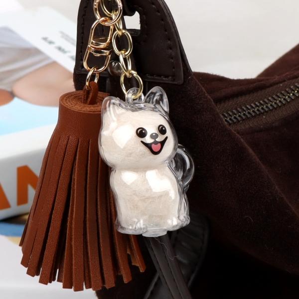 메모리얼 강아지 털 보관 키링 포메