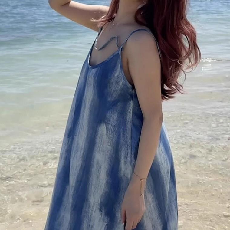 데일리 끈나시 비치룩 원피스 롱원피스 바캉스 여름