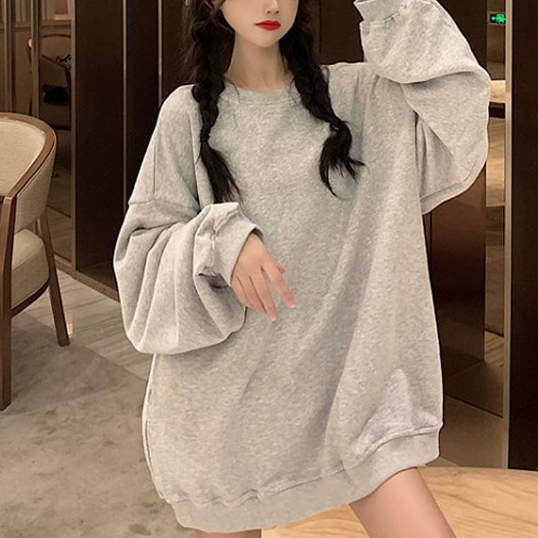 인기 여성 티셔츠 데일리룩 긴팔티 여리여리 오버핏