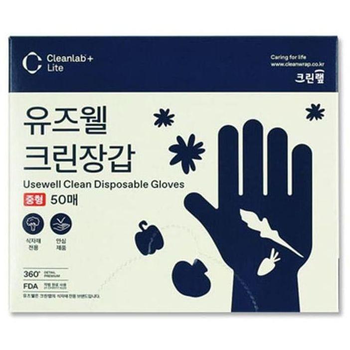 크린랩 위생장갑 요리 주방 일회용 비닐장갑 50매
