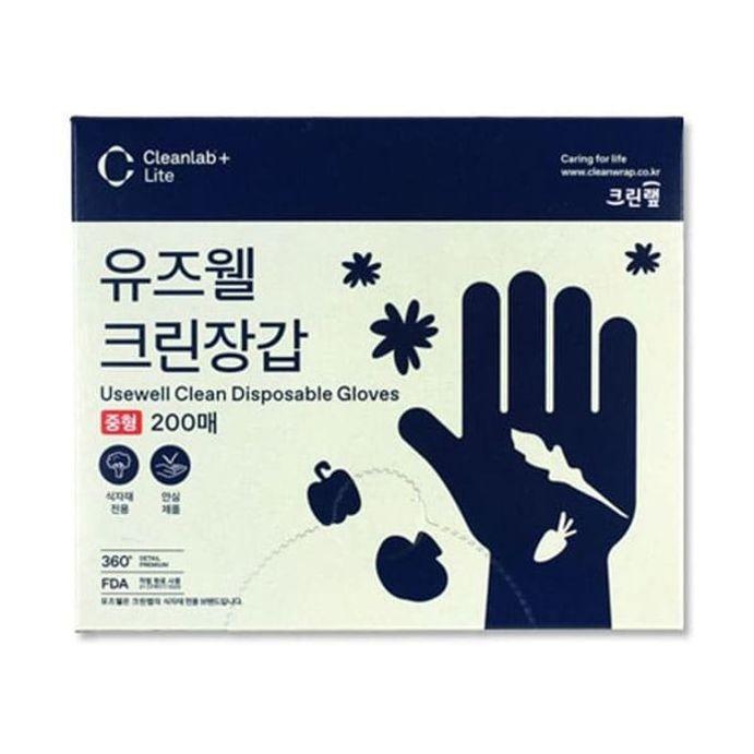 크린랩 위생장갑 요리 주방 일회용 비닐장갑 200매
