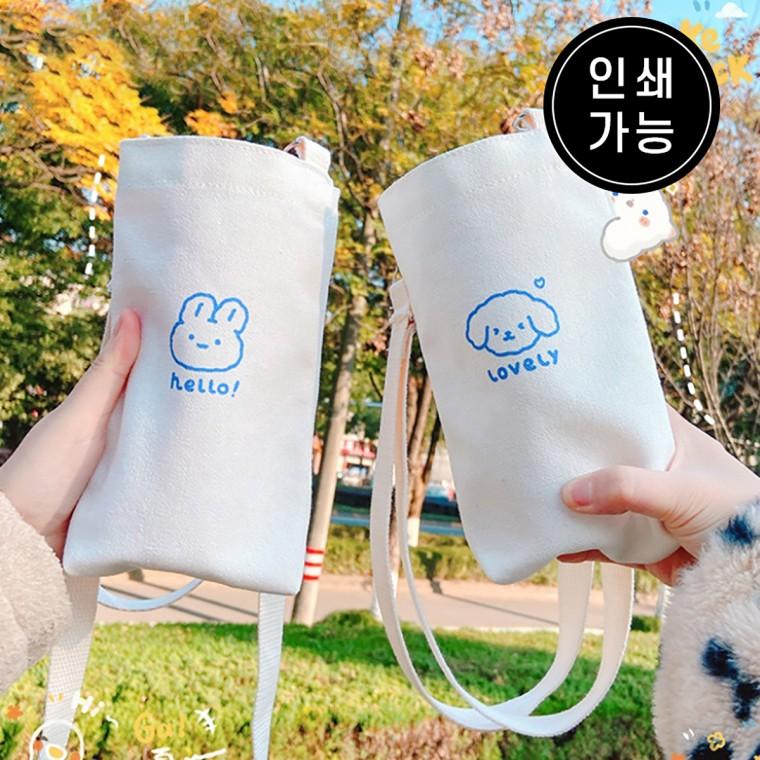 텀블러 가방 캔버스 에코백 드링크백 텀블러가방 M11357