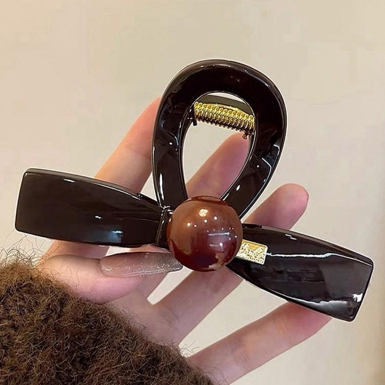집게핀 올림머리 헤어핀 아크릴 유행 여자 머리핀