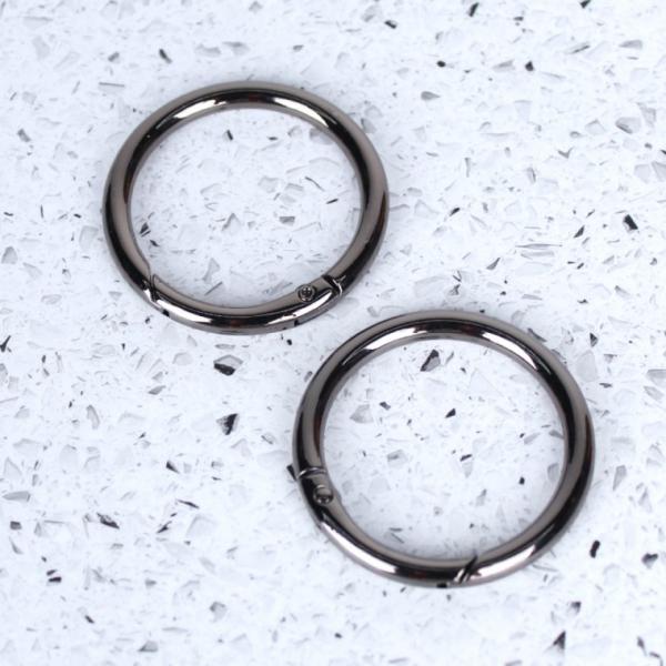 열쇠고리 오링 키링부자재 흑니켈 40mm