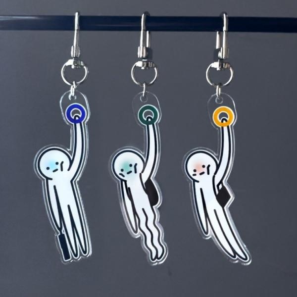 칼퇴 기원 퇴근 부적 직장인 키링 [3종 지하철 웃긴 승진 퇴사 킹받는 선물 밈 재밌는 템 집에보내주세요]