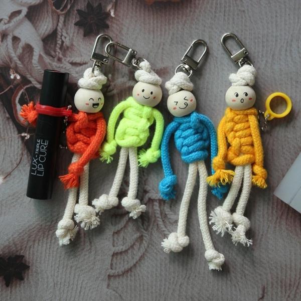 마크라메 걱정인형 립밤 립스틱 립 키링 만들기 DIY [8종 틴트 케이스 고리 홀더 매듭 인형 열쇠고리 템]