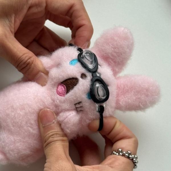 인형 고글 물안경 수경 선글라스 소품 악세사리 [10CM 15CM 모루인형 안경 꾸미기 부자재 키링 만들기]