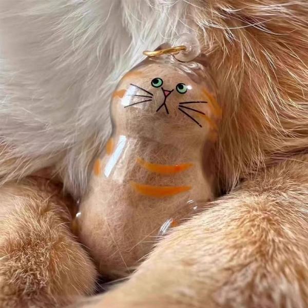 고양이 털 보관 키링 캡슐 열쇠고리 DD-13283