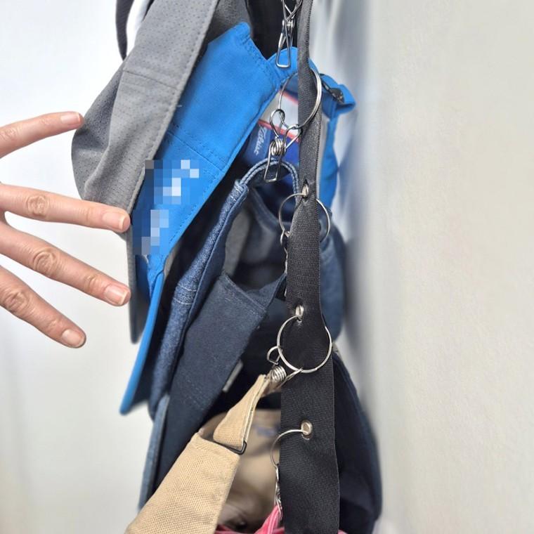 모자걸이 행거 집게 접착고리 포함