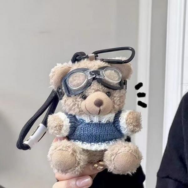 키링 곰돌이 차키 악세서리 DIY 고리 부자재 와이어링 KK978