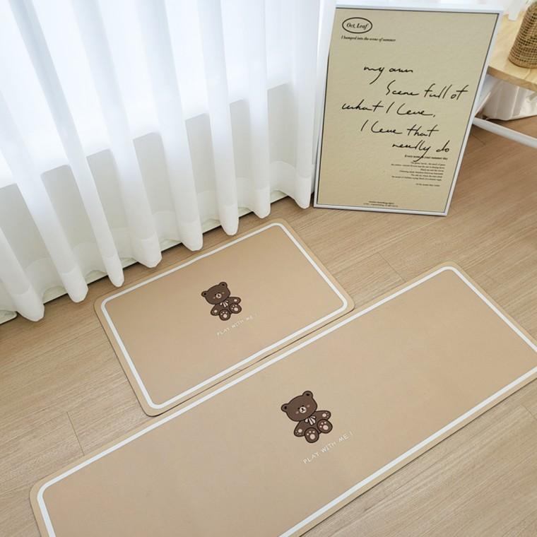 아기곰 규조토발매트 욕실 주방 현관 발매트 대