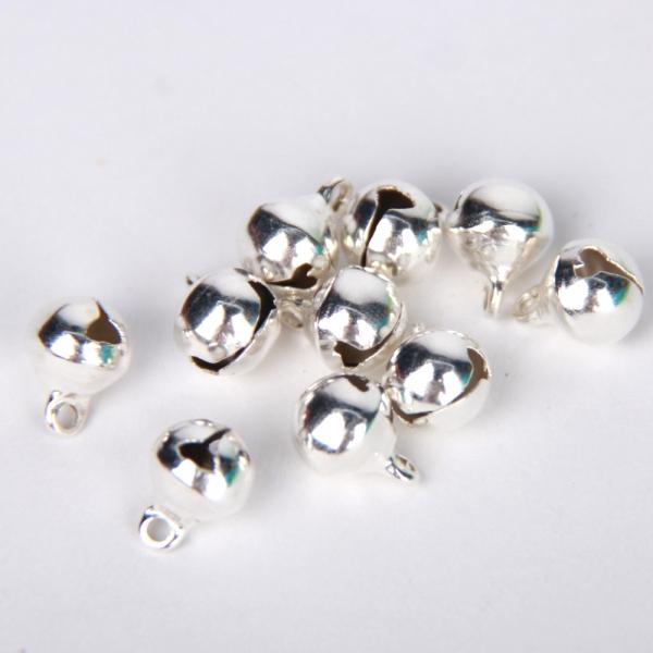 비즈 키링부자재 미니 은방울 8mm 10P