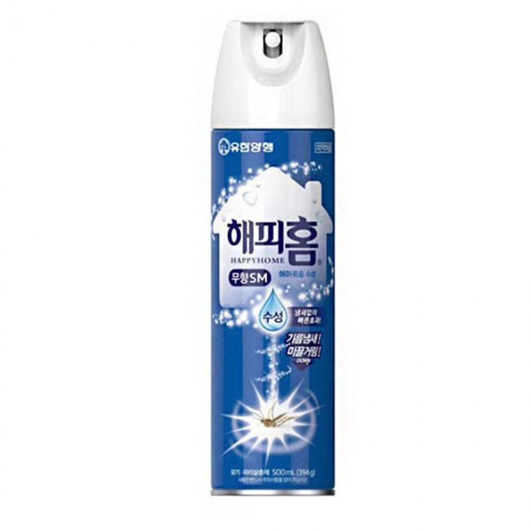 해피홈 거실 침실 부엌 베란다 다용도 모기약 벌레퇴치 에어로솔500ml