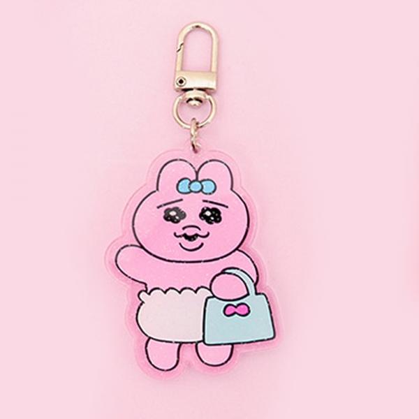 콜리 인형키링 빤쮸토끼 아크릴키링 (핸드백)