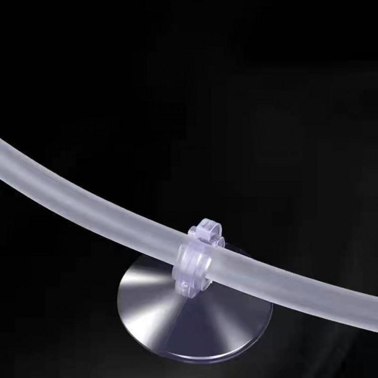 10p 수족관 흡착 홀더 산소 튜브 호스 걸이 고정 클립 부착 어항 수조