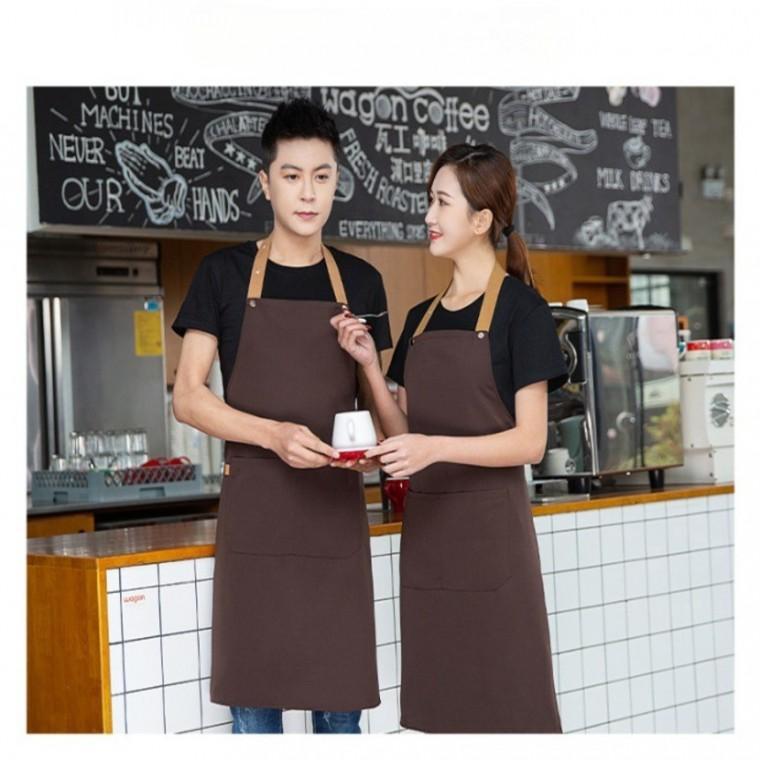 콩쓰몰리 바리스타 주방 카페 생활방수 베이직 캔버스 앞치마 편한 앞치마 미용 공방 유니폼 앞치마제작