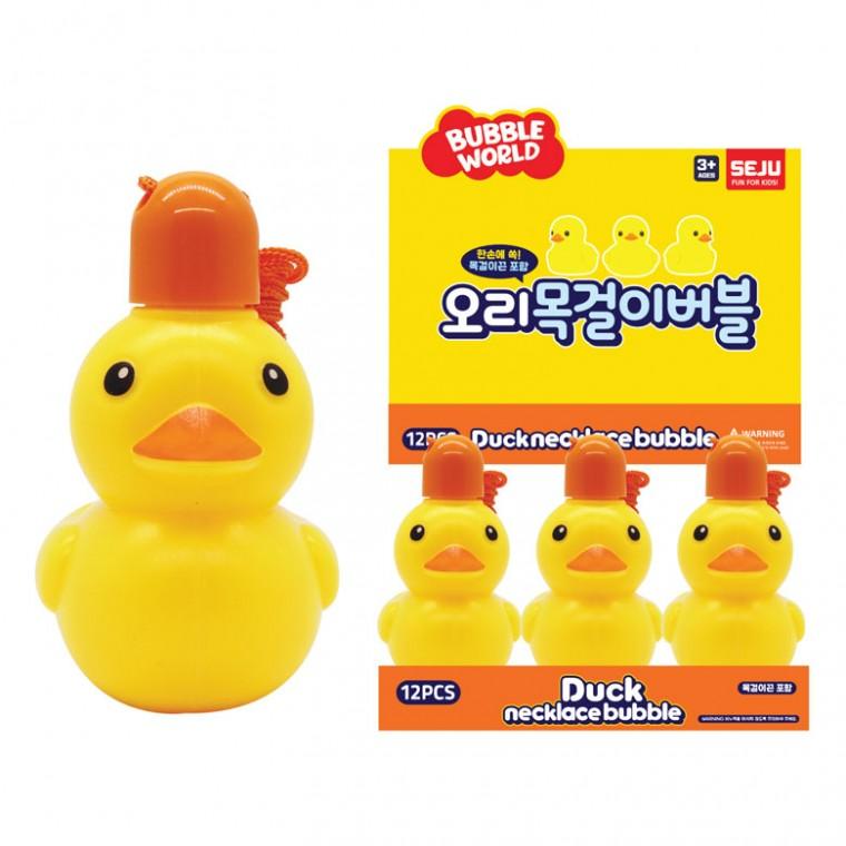 오리목걸이버블 비눗방울 (12개)