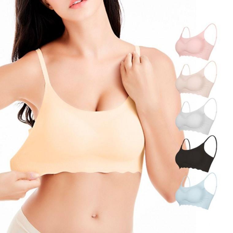 노와이어 끈 조절 스트랩 심리스 브라 나시 브라탑 브라렛 빅사이즈 세트 와이어리스 수면