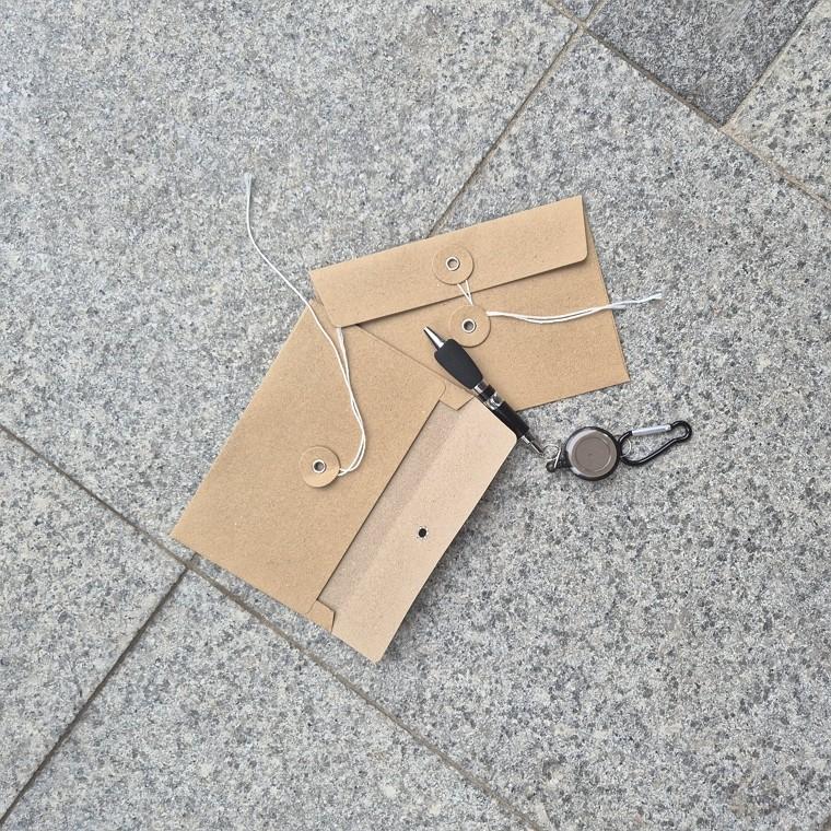 크라프트 카드 엽서 편지 봉투 기념일 초대장