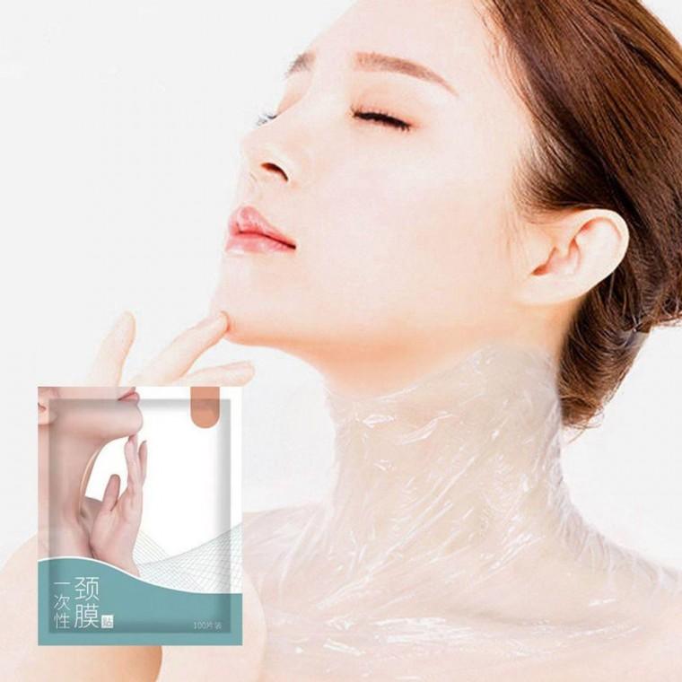목 비닐 마스크팩 목주름팩 시트 100매랩 보습 커버 마스크랩 목비닐팩