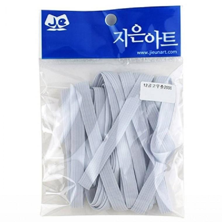 (흰색) 12골 허리고무밴드 고무줄끈 고정밴드 골지고무줄
