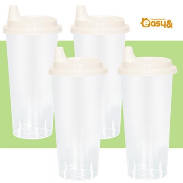 빨대가 필요없는 리유져블 텀블러 700ml 4p