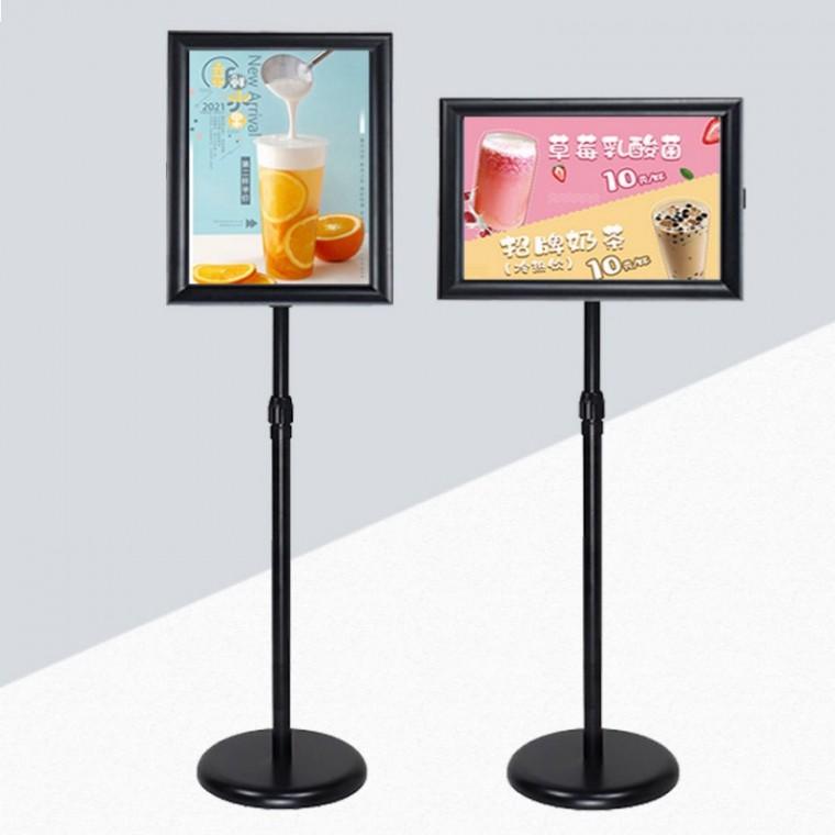 A3 길이조절 회전 POP 스탠드 거치대 홍보물 광고판 가로 세로 입간판 안내용 판