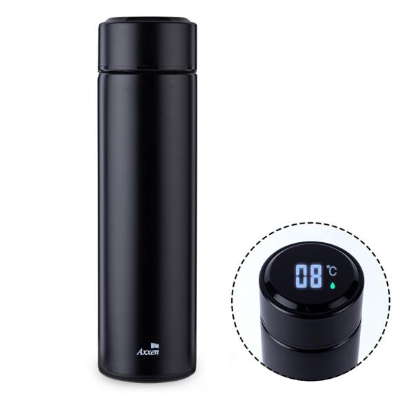 액센 온도표시 LED 텀블러 (100) (블랙)