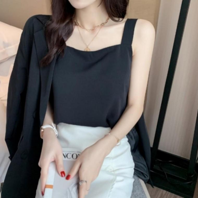 나시 스퀘어 끈 민소매 3컬러 티 스퀘어 여름 민소매 나시 3컬러