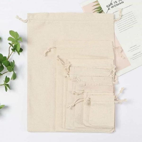 린넨 파우치 10x12cm 복조리파우치 주머니파우치